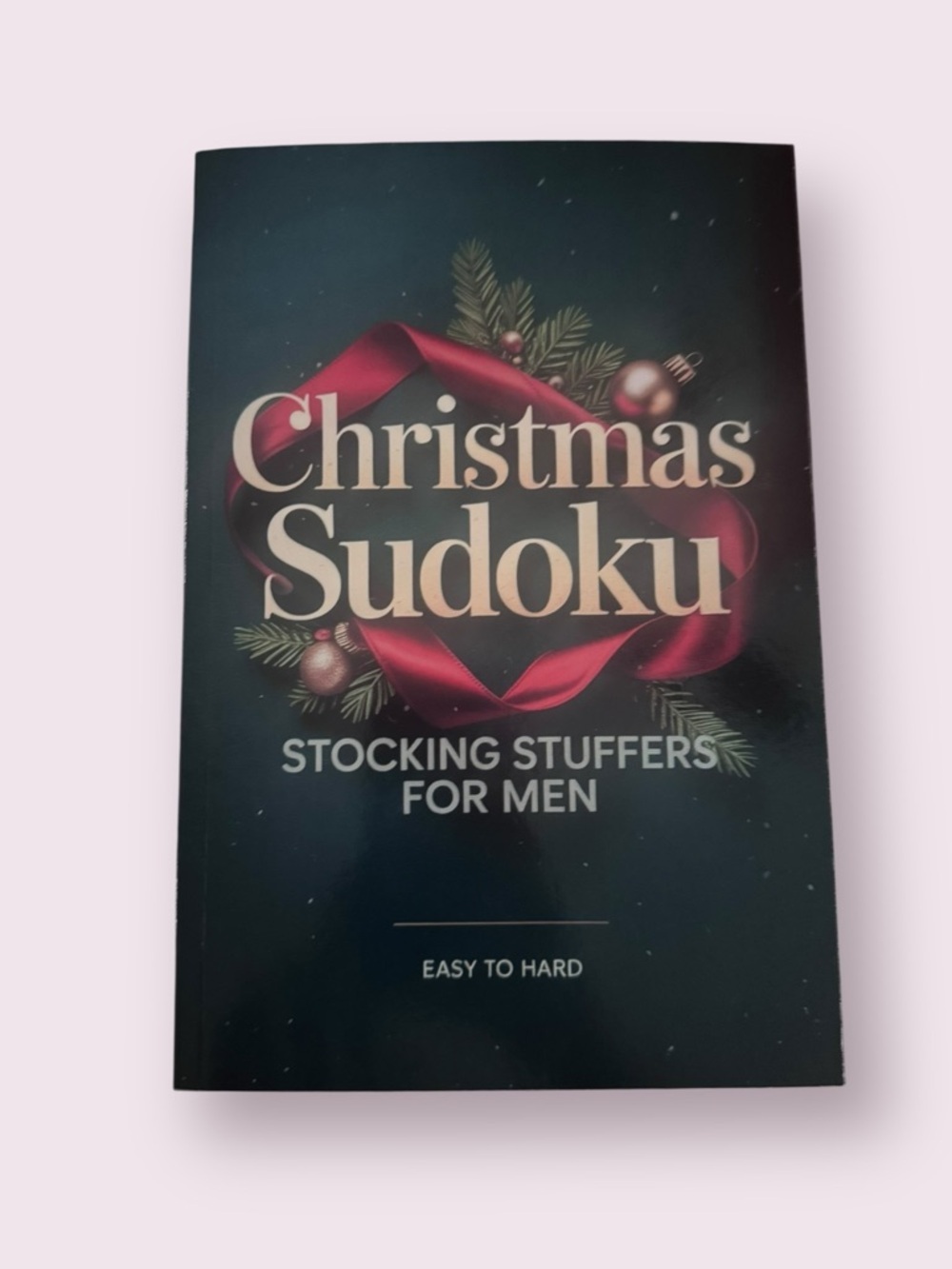 Christmas Sudoku Puzzle Book Stocking Stuffer Easy to Hard NWOT